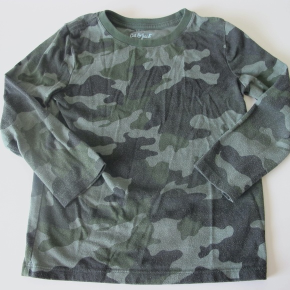 Cat & Jack Other - Cat & Jack Boys Long Sleeve Camo Shirt Size 5T GUC
